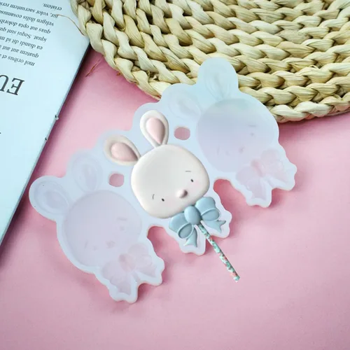 Miniatura 17 de mostsom Molde redondo 3D para piruletas de silicona, molde de caramelo manual para bricolaje, joyería creativa, color popular, molde de silicona