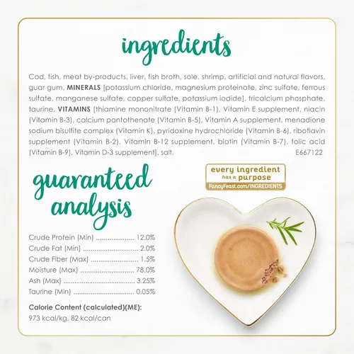 Miniatura 5 de Purina Fancy Feast Paté - Comida húmeda enlatada para gatos adultos, Paté clásico