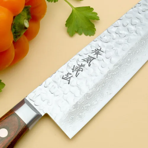Miniatura 9 de Yoshihiro Cuchillo de Gyuto de damasco forjado, cubierto, Not Applicable