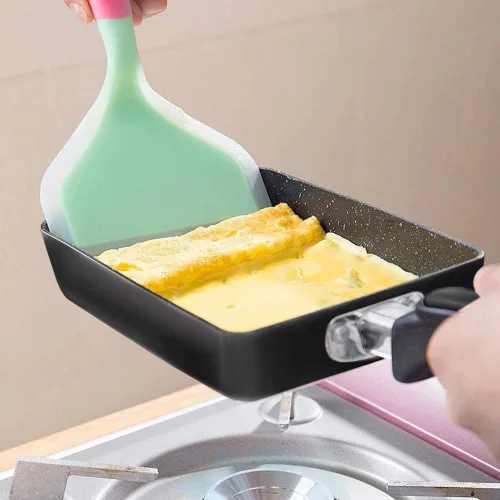 Miniatura 2 de Espátulas de silicona para cocinar, pala de silicona para hornear carne de res, raspador de huevos, resistente al calor, herramientas