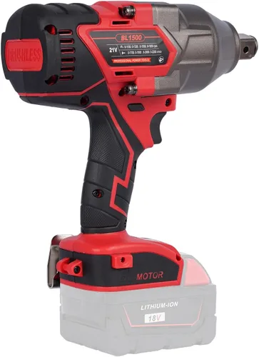 Miniatura 4 de Llave de impacto inalámbrica sin escobillas de 18 V, 3/4 pulgada, torque máximo de 1100 pies/libra (1500 Nm), ajuste de 4 velocidades, arranque