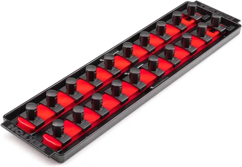 Miniatura 6 de TEKTON - Llave de tubo de 1/2 pulgada x riel de 33 cm con 10 clips (negro) OSR22210 Fabricado en EE. UU