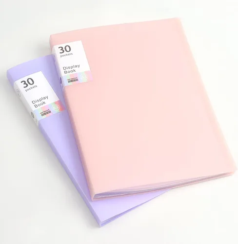 Miniatura 5 de Tamaki Carpeta con fundas de plástico, carpeta con protectores de hojas transparentes, libro de 60 páginas, libro de presentación para obras de Rosa