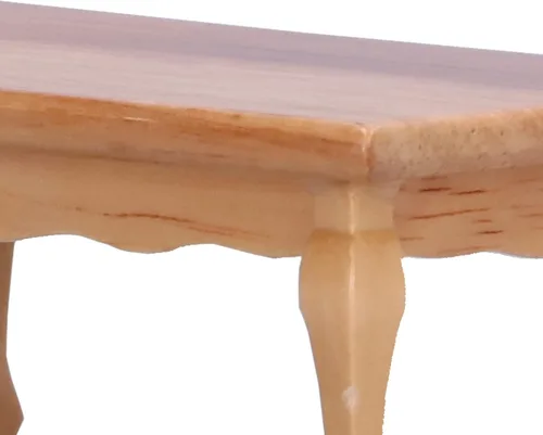 Miniatura 7 de Agatige Mesa de té en miniatura para casa de muñecas, 1:12, mesa de centro de madera para sala de estar, modelo de muebles en miniatura