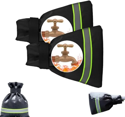 Miniatura 8 de Cubiertas de Grifo para Exteriores para Invierno, 2026 Nueva Cubierta Aislada de Espiga, Cubiertas de Babero de Manguera Impermeables