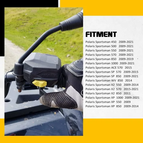 Miniatura 2 de Palanca de acelerador de pulgar, extensor de control de acelerador de pulgar ATV compatible con Polaris Sportsman 570 850 1000 XP Scrambler 1000 850