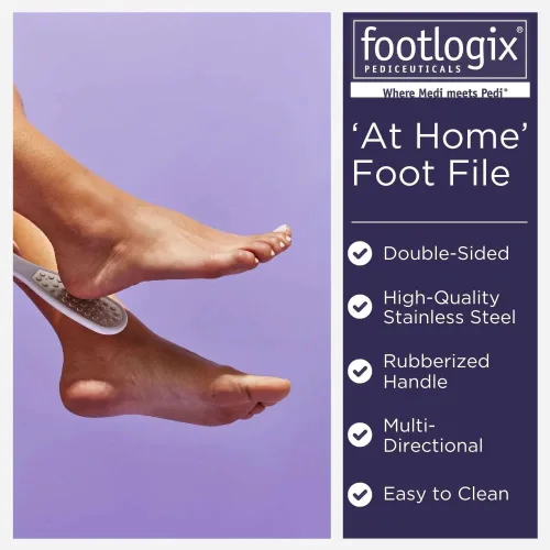 Miniatura 3 de FOOTLOGIX Lima de doble cara con mango de goma