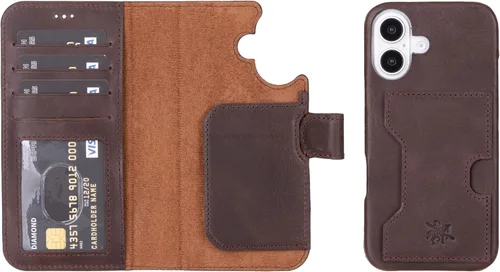 Miniatura 91 de Venito Florence - Funda de piel compatible con Samsung Galaxy S9, extra segura con bloqueo RFID, cartera desmontable para teléfono (gris decolorado)