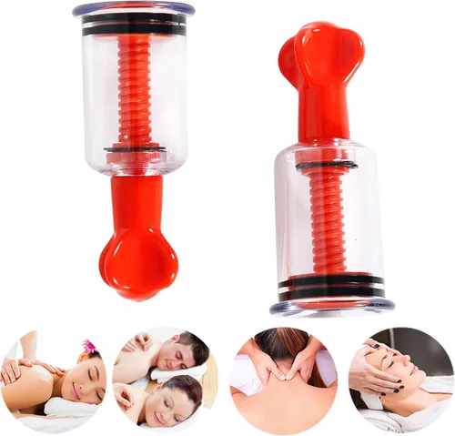 Miniatura 5 de Jesakmie 4 ventosas de pezón de 2 tamaños para pezones planos o invertidos, ventosa portátil de bomba de pezón rojo y negro, succión invertida