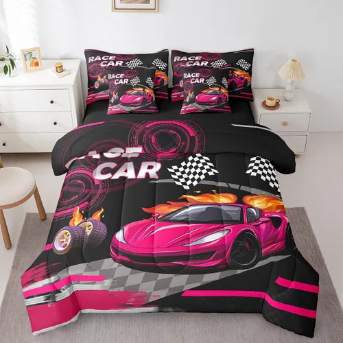 Miniatura 15 de Feelyou Juego de edredón de tren vintage de 7 piezas, diseño retro de motor de vapor para niños y niñas, juego de ropa de cama retro de tren