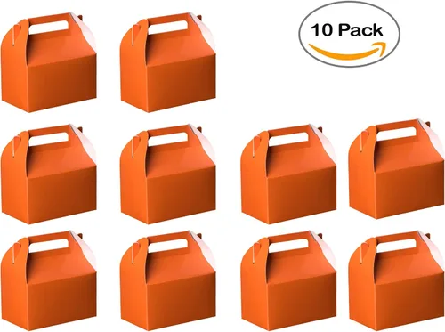 Miniatura 4 de Hammont Cajas de dulces para fiesta, paquete de 10 cajas de papel a dos aguas y cajas de regalo para golosinas y regalos, caja de golosinas