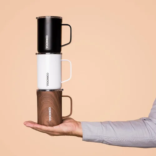 Miniatura 8 de Taza de café clásica Corkcicle - Acero inoxidable con triple aislamiento para viajes - Tapa a prueba de roturas - Fácil agarre - Mantiene la bebida