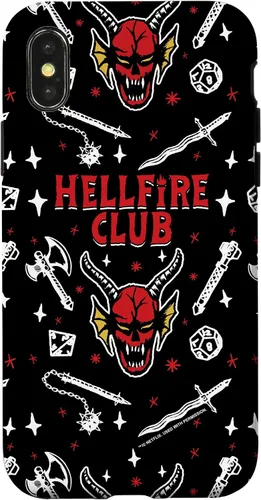 Miniatura 5 de Funda con patrón Hellfire Club de Stranger Things para iPhone 11 Pro Max