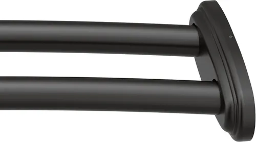 Miniatura 10 de Moen DN2141BN - Barra doble, curvada y ajustable para cortina de ducha, 57 a 60 pulgadas, acero inoxidable, color níquel cepillado, montada en pared