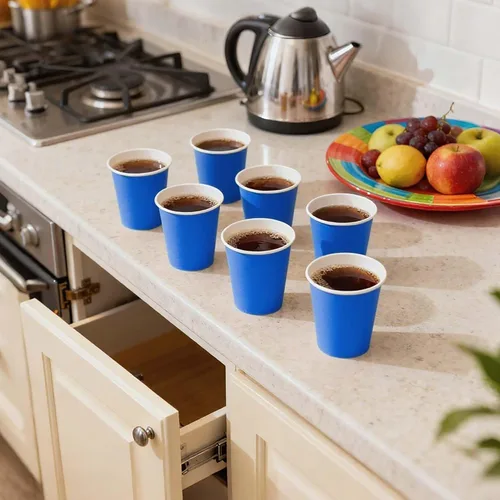 Miniatura 2 de Yes!Fresh Hot Party - Vasos de papel, 8 onzas, 50 unidades, varios colores (azul)