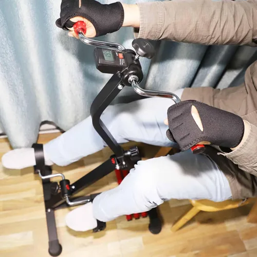 Miniatura 6 de Bicicleta Ejercitadora de Pedales para Manos, Brazos, Piernas y Rodillas, Pedaleador de Equipo de Fitness Ajustable para Personas Mayores, Ancianos