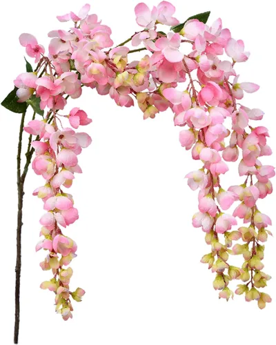 Miniatura 11 de Arbusto de flores colgantes de glicina blanca artificial, 2 piezas de 38.2 pulgadas, guirnalda de glicina de seda falsa, flores de glicina, Blanco