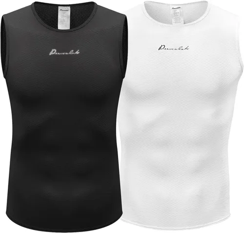 Miniatura 2 de Przewalski Mens Sleeveless Cycling Undershirt Quick Dry Bike Base Layer Vests Breathable Tops Bicycle Clothing