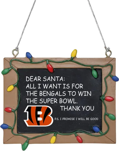 Miniatura 13 de NFL Resin Holiday Christmas Chalkboard Sign Ornament