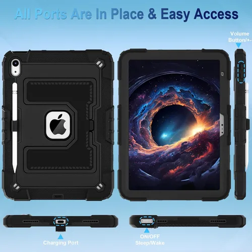 Miniatura 6 de WESOROL Funda para iPad A16 11ª Generación 11 Pulgadas (2025) iPad 10ª Generación 10.9 Pulgadas (2022), Fundas i Pad A16 Grado Militar Resistente a