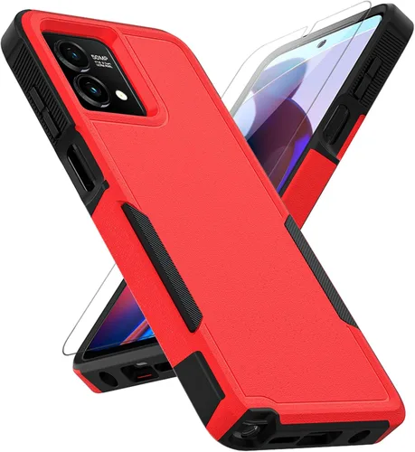Miniatura 12 de Funda para Moto G Stylus 5G 2023: funda protectora de doble capa resistente para teléfono celular, a prueba de golpes, con protector de pantalla
