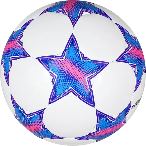 Miniatura 2 de Balón de fútbol Runleaps tamaño 1.5 y tamaño 3 y tamaño 4 y tamaño 5 para niños y adultos, pelotas de juguete con patrón de estrellas de tamaño Rosa