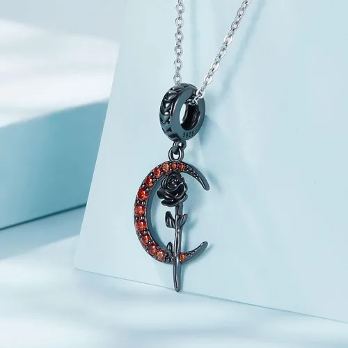 Miniatura 2 de Abalorios de plata de ley para pulseras, collares, familia para siempre, circonita cúbica, regalo de joyería para mujeres