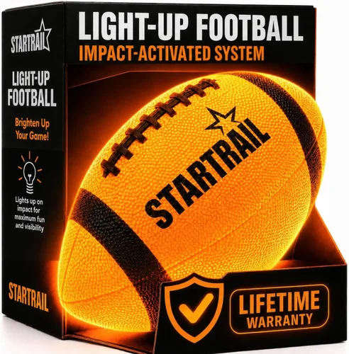 Fútbol que brilla en la oscuridad | Balón ultrabrillante con luz LED doble tamaño 6 con 3 baterías extra y bomba para niños y adolescentes de 6 años