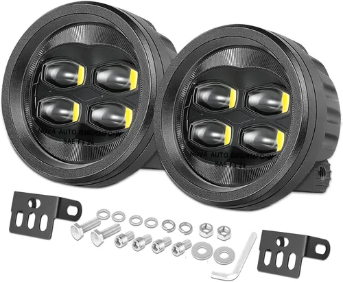 Luces antiniebla LED SAE, ACEC SHOP 2 unidades de 80W, cápsulas LED redondas de 8.9 cm / 3.5 pulgadas aprobadas por DOT, luces de cápsula legales