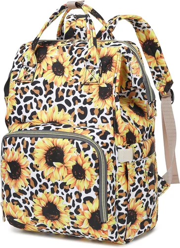 Miniatura 12 de Mochila de pañales de dinosaurio para niñas y niños, impermeable, grande, para mamá