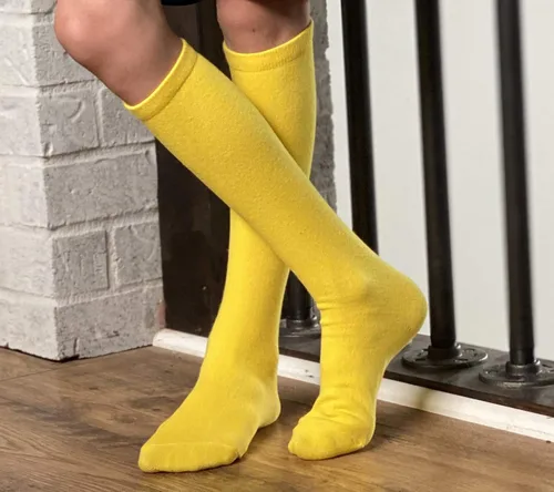 Miniatura 2 de juDanzy 3 pares de calcetines uniformes sólidos hasta la rodilla para niños, niñas y adultos, para la escuela, fútbol, fútbol, AFO, etc.