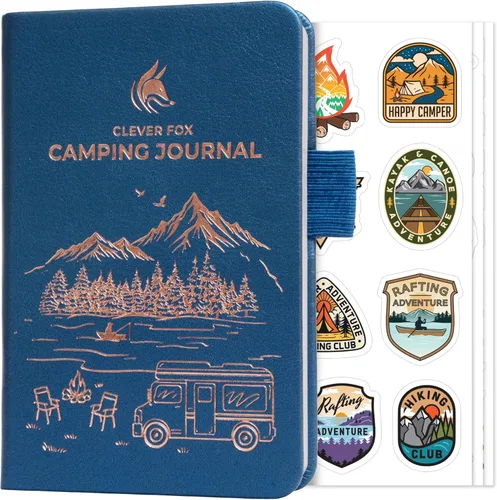 Miniatura 11 de Clever Fox Diario de Campamento – Libro de Registro de Campista y Planificador de Viajes en RV – Diario de Campamento al Aire Libre y Cuaderno
