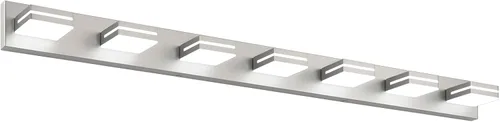 Miniatura 36 de SineRise - Lámpara LED para tocador de baño - Moderna lámpara de acrílico con acabado cromado para iluminación de pared sobre el espejo - 2 luces