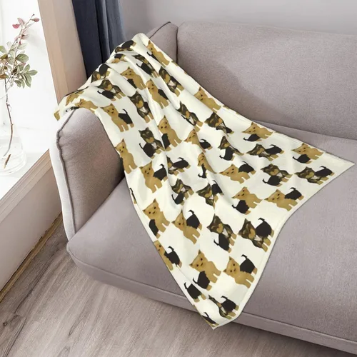 Miniatura 9 de Yorkshire Terrier - Manta de forro polar para perro Yorkie de franela súper suave, acogedora, lavable, ligera y mullida para sofá, cama, oficina