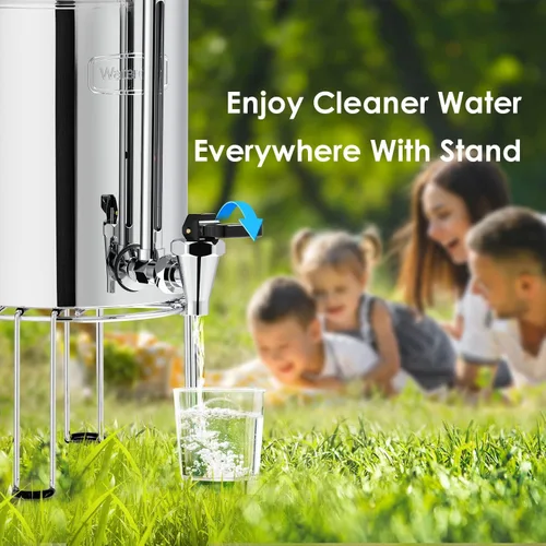 Miniatura 8 de Waterdrop Sistema de filtro de agua alimentado por gravedad, reduce el plomo y hasta el 99% del cloro, estándar NSF/ANSI 42 y 372, con 2 filtros