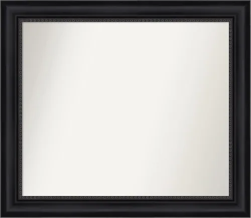 Miniatura 285 de Amanti Art Espejo personalizado, espejo de baño negro Astor, espejo de pared o espejo de tocador de baño sobre el fregadero (25 x 25 pulgadas)