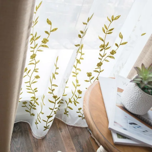 Miniatura 11 de Cortinas de lino bordadas marca Melodieux