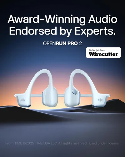 Miniatura 2 de SHOKZ OpenRun Pro - Auriculares de conducción de 2 huesos, auriculares deportivos inalámbricos Bluetooth de oreja abierta para correr, Azul