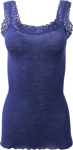 Miniatura 4 de EGI Camiseta sin mangas con ribete de encaje de lana de lujo. Fabricada con orgullo en Italia.