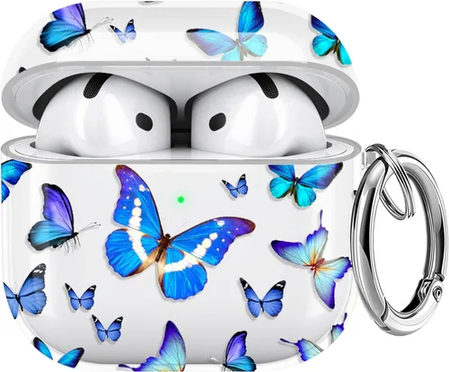 Miniatura 22 de Maxjoy Funda compatible con AirPods Pro, funda con diseño de vaca clara para mujeres y niñas, bonita funda protectora suave con llavero compatible