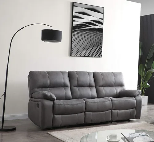 Miniatura 20 de Betsy Furniture Juego de sofá reclinable de microfibra para sala de estar 8007 (topo, sofá+sofá biplaza+sillón reclinable)