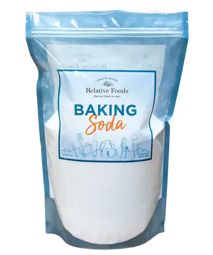 Relative Foods Bicarbonato de sodio para cocinar, limpiar y más - Mezcla de bicarbonato de sodio sin gluten sin conservantes - Bicarbonato de sodio