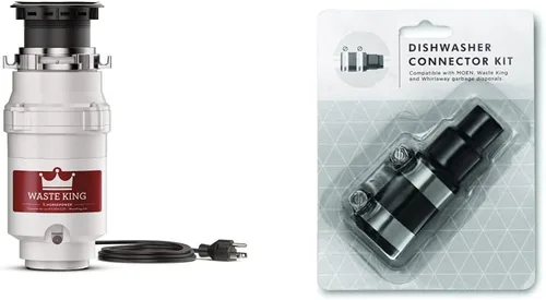 Miniatura 8 de Waste King Legend Series 1 HP - Eliminación de basura de alimentación continua con cable de alimentación - (L-8000) y kit de conector