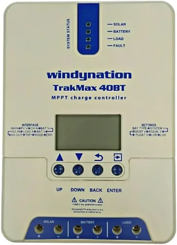 Miniatura 3 de WindyNation Kit de panel solar monocristalino de 400 vatios con controlador de carga solar TrakMax MPPT 40A + kit de medidor remoto