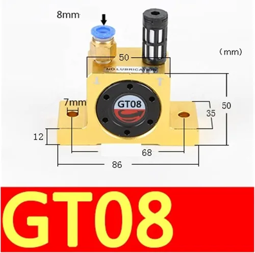 Miniatura 3 de Vibratory Motor, Air Compressor Pneumatic Turbo Vibrator Industrial Oscillator,industry, pipeline transportation(GT-8)