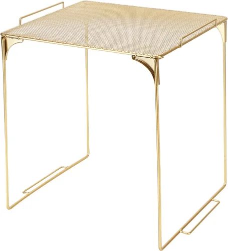 Miniatura 10 de Estante organizador de casillero apilable extra para casillero escolar, organizador de armario de almacenamiento, accesorios adecuados para la Negro