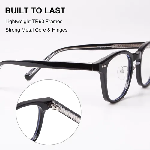 Miniatura 4 de Elegantes gafas cuadradas de luz azul para mujeres y hombres, gafas de juegos de computadora de calidad, antifatiga ocular y protección UV