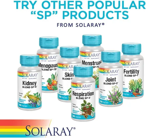 Miniatura 6 de SOLARAY Mezcla de Hormonas Femeninas SP-7C Con Cimicifuga, Dong Quai, Pasiflora, Yam Silvestre y Más 100 Cápsulas Vegetales, 50 Porciones