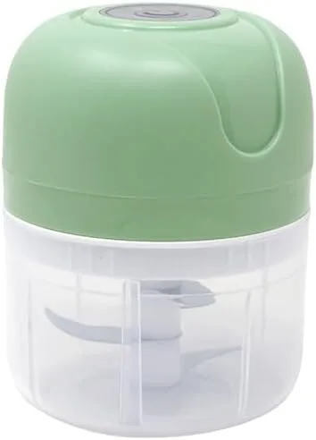 Mini procesador eléctrico de alimentos, recargable por USB, portátil, sin BPA, capacidad de 8.5 onzas / 8.5 fl oz con potente motor eléctrico y