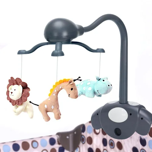 Miniatura 7 de Pack and Play - Cuna móvil para niños o niñas, moisés azul claro con música, rotación, luces de guardería, sonidos naturales, función